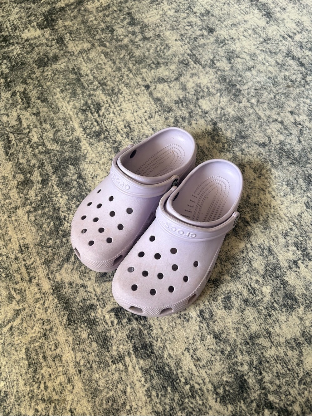 Purple Crocs